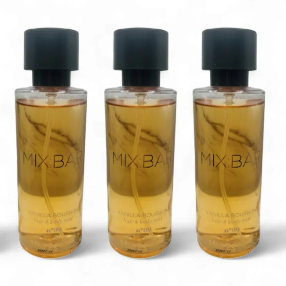 3-Pack MIX:BAR Vanilla Bourbon‎ Hair & Body Mist 5oz Each Spray 15oz Total